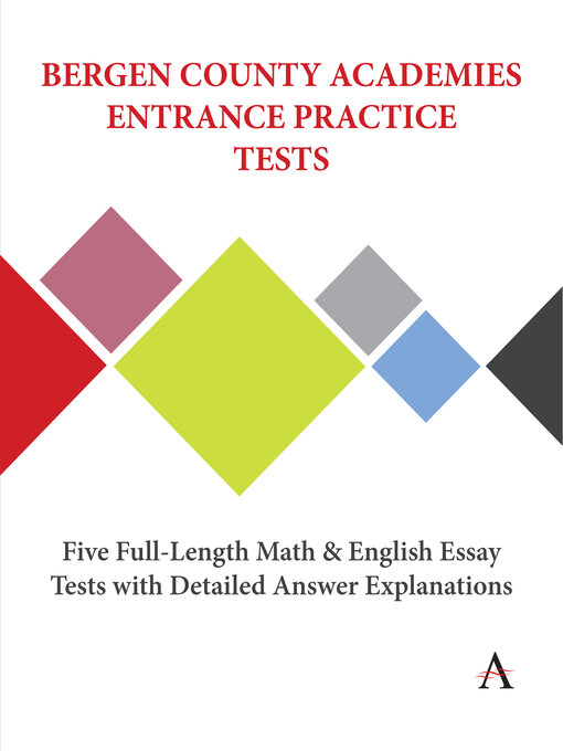 Title details for Bergen County Academies Entrance Practice Tests by Accel Learning - Wait list
